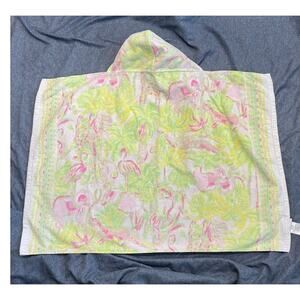 Lilly Pulitzer & Pottery Barn Kids 100% Cotton Beach Hooded Towel Green/Pink